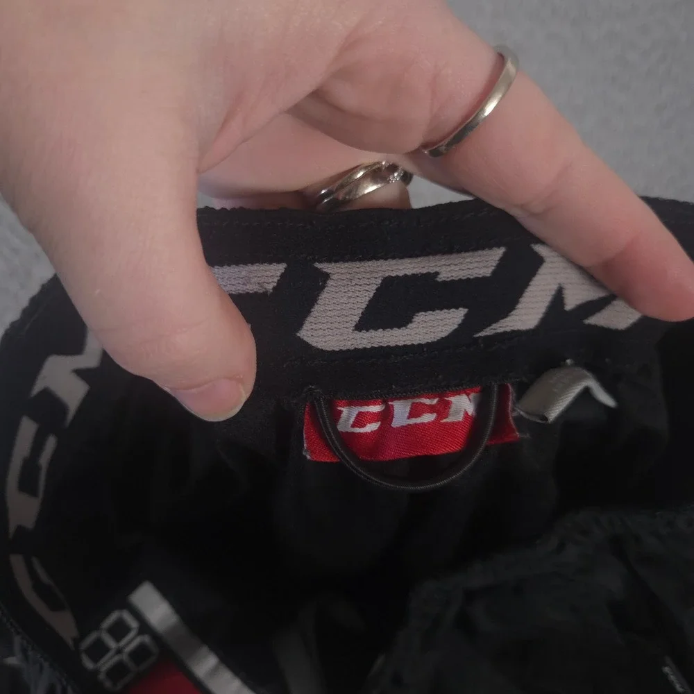 CCM Pants Kids Medium Black Hockey Tactical Cool Pants Straight Leg Number 24